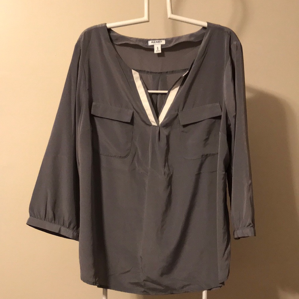 Old navy gray blouse